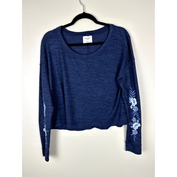 Pre-Loved Gilly Hicks Sydney Floral Embroidered Crop Top SML - Picture 1 of 8